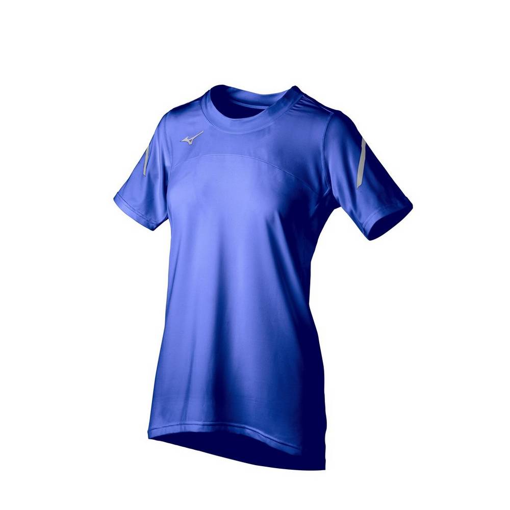 Maglia Mizuno Techno VII Short Sleeve Donna - Blu Reale - 30521-KGPB